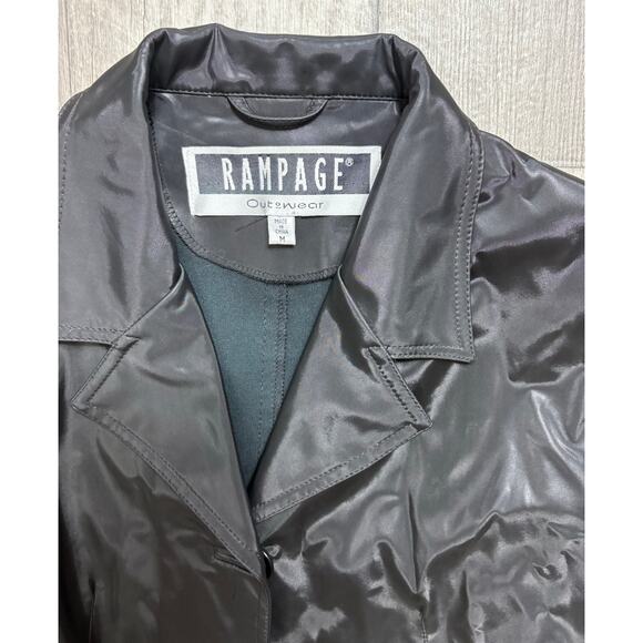 Vintage Y2K Rampage Outerwear Vintage Women’s Nylon Shiny Jacket size medium - Picture 2 of 4